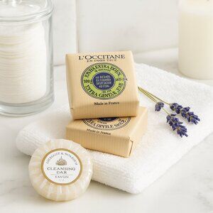 Set L’Occitane Shea Butter Soap Duo  + Gilchrist Oatmeal Cleansing Bar Lot 3 pc